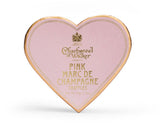 Pink Marc de Champagne Chocolate Truffles - Pink Mini Heart