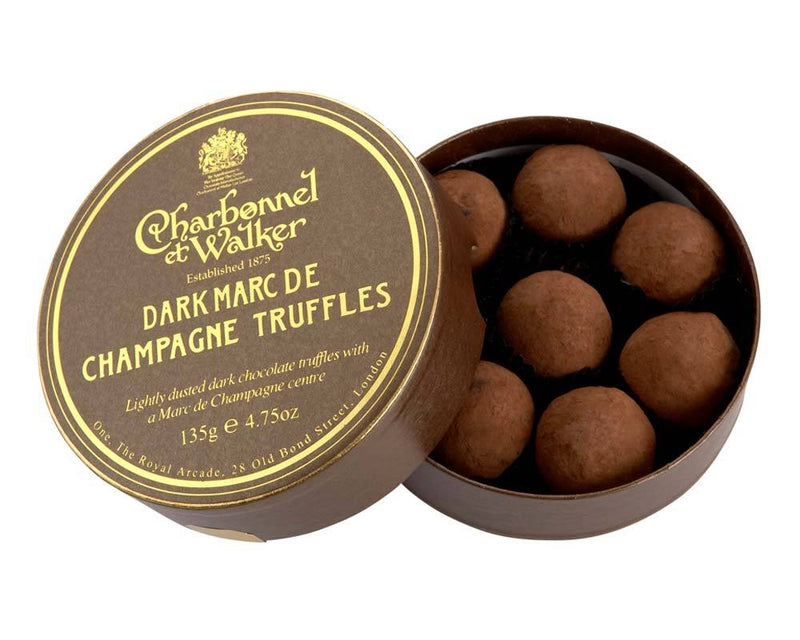 Dark Marc de Champagne Chocolate Truffles