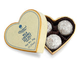 Milk Sea Salt Caramel Chocolate Truffles - Cream Mini Heart