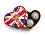 Milk Sea Salt Caramel Chocolate Truffles - Union Jack Mini Heart