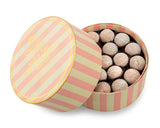 Pink and Milk Marc de Champagne Luxury Striped Truffle Gift Box