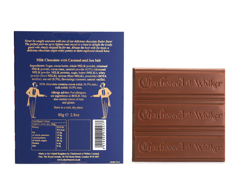 Milk Sea Salt Caramel Chocolate Butler Bar – Union Jack